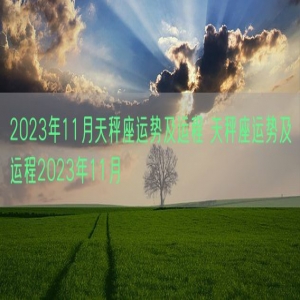 2023年11月天秤座运势及运程 天秤座运势及运程2023年11月