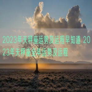 2023年天秤座运势及运程早知道 2023年天秤座全年运势及运程