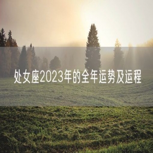 处女座2023年的全年运势及运程