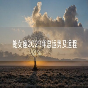 处女座2023年总运势及运程