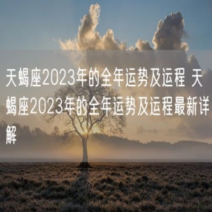 天蝎座2023年的全年运势及运程 天蝎座2023年的全年运势及运程最新详解