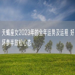 天蝎座女2023年的全年运势及运程 好坏参半放松心态