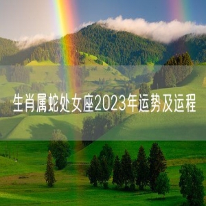 生肖属蛇处女座2023年运势及运程