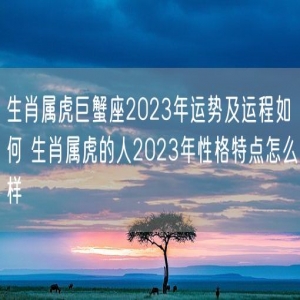 生肖属虎巨蟹座2023年运势及运程如何 生肖属虎的人2023年性格特点怎么样