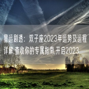 星运剧透：双子座2023年运势及运程详解,查收你的专属指南,开启2023