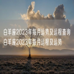 白羊座2023年每月运势及运程查询 白羊座2023年每月运程及运势