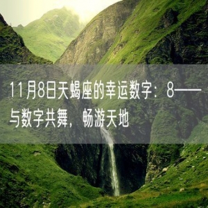 11月8日天蝎座的幸运数字：8——与数字共舞，畅游天地