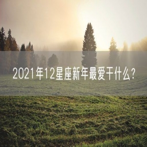 2021年12星座新年最爱干什么？