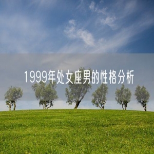 1999年处女座男的性格分析