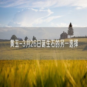黄玉-3月26日诞生石的另一选择