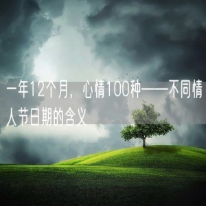 一年12个月，心情100种——不同情人节日期的含义