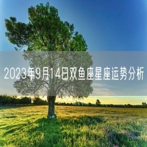 2023年9月14日双鱼座星座运势分析