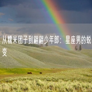 从糯米团子到翩翩少年郎：星座男的蜕变