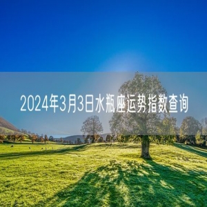 2024年3月3日水瓶座运势指数查询