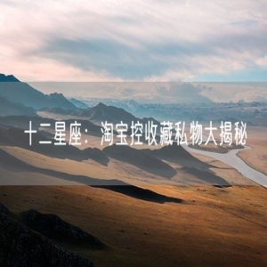十二星座：淘宝控收藏私物大揭秘