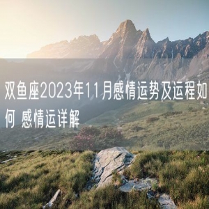 双鱼座2023年11月感情运势及运程如何 感情运详解