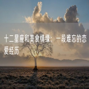 十二星座和美食情缘：一段难忘的恋爱经历