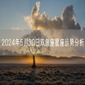 2024年5月30日双鱼座星座运势分析
