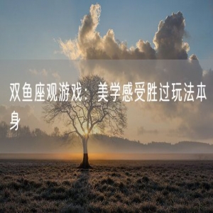 双鱼座观游戏：美学感受胜过玩法本身