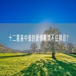 十二星座中谁的爱情最禁不住猜忌？