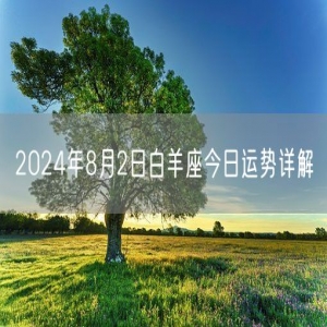 2024年8月2日白羊座今日运势详解