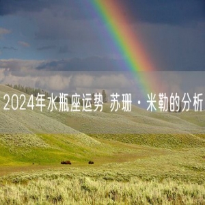 2024年水瓶座运势 苏珊·米勒的分析