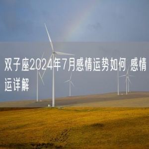 双子座2024年7月感情运势如何 感情运详解