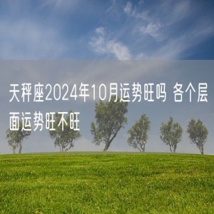 天秤座2024年10月运势旺吗 各个层面运势旺不旺