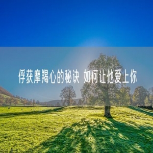 俘获摩羯心的秘诀 如何让他爱上你