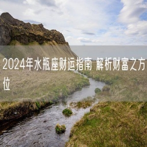 2024年水瓶座财运指南 解析财富之方位