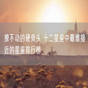 撩不动的硬骨头 十二星座中最难接近的星座排行榜