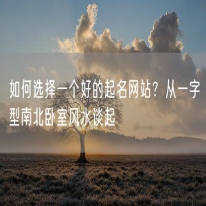 如何选择一个好的起名网站？从一字型南北卧室风水谈起