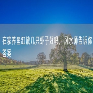 在家养鱼缸放几只虾子好吗，风水师告诉你答案