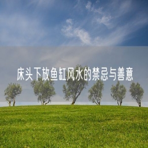 床头下放鱼缸风水的禁忌与善意