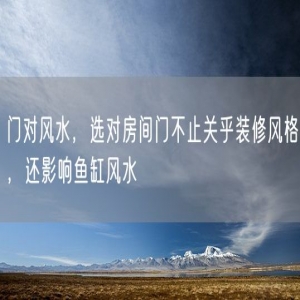 门对风水，选对房间门不止关乎装修风格，还影响鱼缸风水