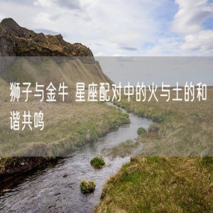 狮子与金牛 星座配对中的火与土的和谐共鸣