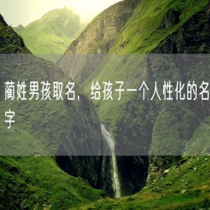蔺姓男孩取名，给孩子一个人性化的名字