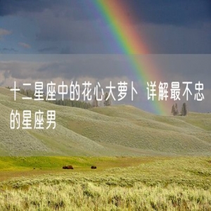 十二星座中的花心大萝卜 详解最不忠的星座男