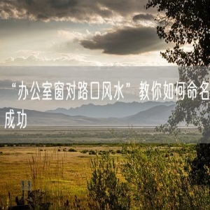 “办公室窗对路口风水”教你如何命名成功