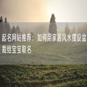 起名网站推荐：如何用家居风水摆设盆栽给宝宝取名
