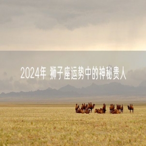 2024年 狮子座运势中的神秘贵人