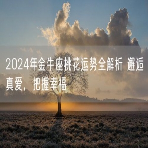 2024年金牛座桃花运势全解析 邂逅真爱，把握幸福