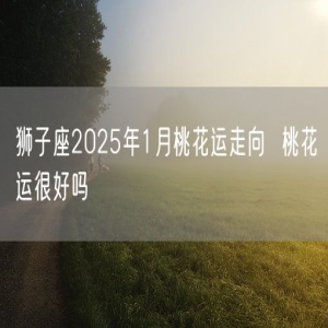 狮子座2025年1月桃花运走向  桃花运很好吗