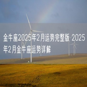 金牛座2025年2月运势完整版 2025年2月金牛座运势详解