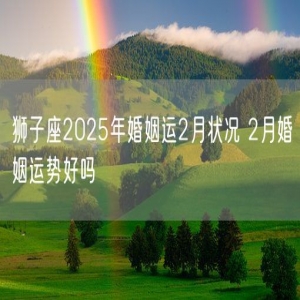 狮子座2025年婚姻运2月状况 2月婚姻运势好吗