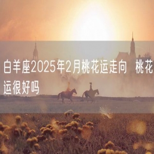 白羊座2025年2月桃花运走向  桃花运很好吗