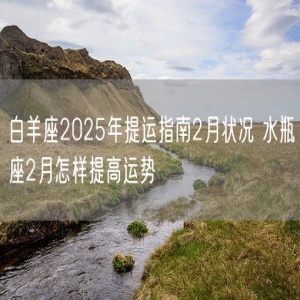 白羊座2025年提运指南2月状况 水瓶座2月怎样提高运势