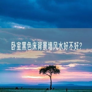 卧室黑色床背景墙风水好不好？