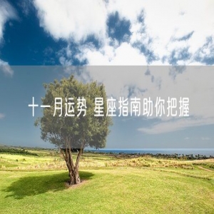 十一月运势 星座指南助你把握