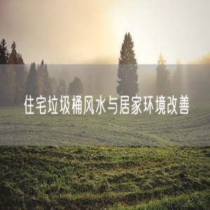 住宅垃圾桶风水与居家环境改善